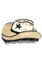 Mini Animal Print Cowgirl Hat Hair Clip