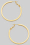 Square Edge Tube Hoop Earrings