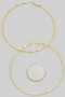 Textured Every Day Brass Hoops