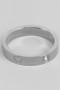Stone And Heart Pressed Band Ring
