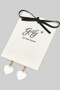18K Gold Dipped Heart Charm Huggies