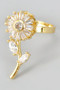 Lavish Spinner Cz Flower Ring