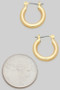Small Brass Tube Hoops - #GE11159
