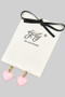 18K Gold Dipped Heart Charm Huggies