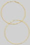 Textured Every Day Brass Hoops