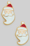 Dainty Santa Clause Clip On Earrings