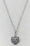 Filigree Heart Pendant Necklace