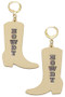 Howdy Leather Boot Earrings