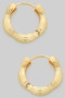 Textured Sectioned Brass Hoops