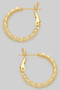 Ruffled Edged Brass Hoops