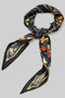Silky Smooth Floral Print Triangle Neck Scarf