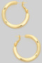 Classic Brass Twist Hoops