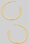 Classic Thin Brass Hoops