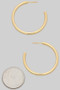 Classic Thin Brass Hoops