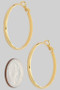 Edged Textured Hoop Earrings