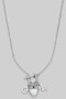 Horsebit Carabiner Ac Three Charm Necklace