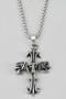 Gothic Skull Cross Pendant Necklace