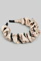 Ruffle Wrapped Large Tooth Headband