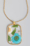 Lightweight Pressed Flower Pendant Necklace