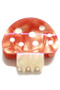 Mini Marbled Acrylic Mushroom Hair Clip