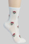 Flower Bunch Print Socks