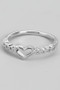 Delicate Heart Ring With Cz Stones