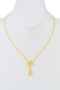 Initial Letter Toggle Necklace