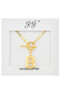Initial Letter Toggle Necklace