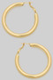 Timeless Hollow Brass Tube Hoops