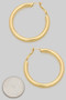 Timeless Hollow Brass Tube Hoops