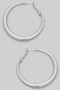 Shiny Brass Hoop Earrings - #GE11174