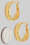 Brass Scooped Hinge Hoops