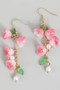 Acrylic Flower Bell Drop Earrings
