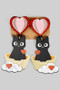 Acrylic Cat In A Basket Drop Earrings