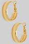 Brass Scooped Hinge Hoops