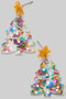 Acrylic Christmas Tree Earrings