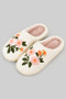 Fuzzy Floral Slippers