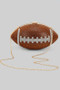 Dazzling Rhinestone Football Purse