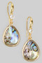 Mop Abalone Tear Drop Earrings