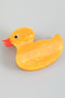 Marbled Acrylic Rubber Ducky Hair Clip