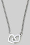 Surgical Steel Heart Link Pendant Necklace