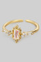 Delicate Classy Cz Ston Brass Ring