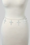 Chain Link Belt With Chrome Crosses