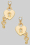 Lock And Key Drop Earrings
