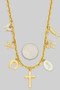 Seven Charm Chain Necklace