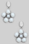 Pearl Drop Flower Drop Earrings