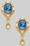 Victorian Portrait Studs With Cz Drop