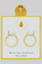 Rimmed Gold Filled Hinge Hypoallergenic Hoops