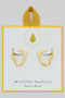 Gold Filled Heart Hinge Hypoallergenic Hoops