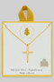 18K Gold Filled Hypoallergenic Cross Necklace